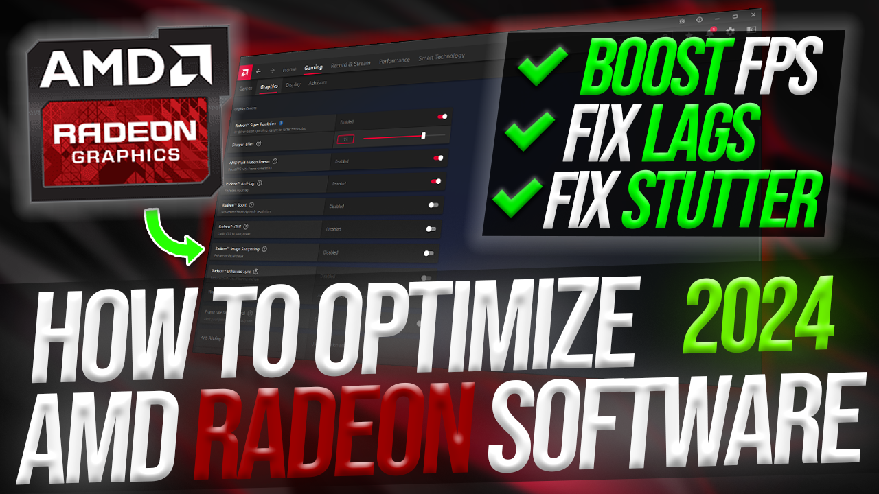 AMD Radeon BEST Settings For GAMING Performance The Ultimate GUIDE