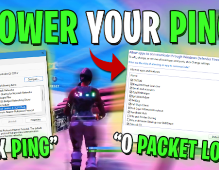 BEST SETTINGS to Improve Ping & Fix Packet Loss in Fortnite!