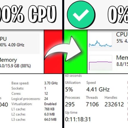 Fix 100% CPU USAGE while GAMING in 2023!
