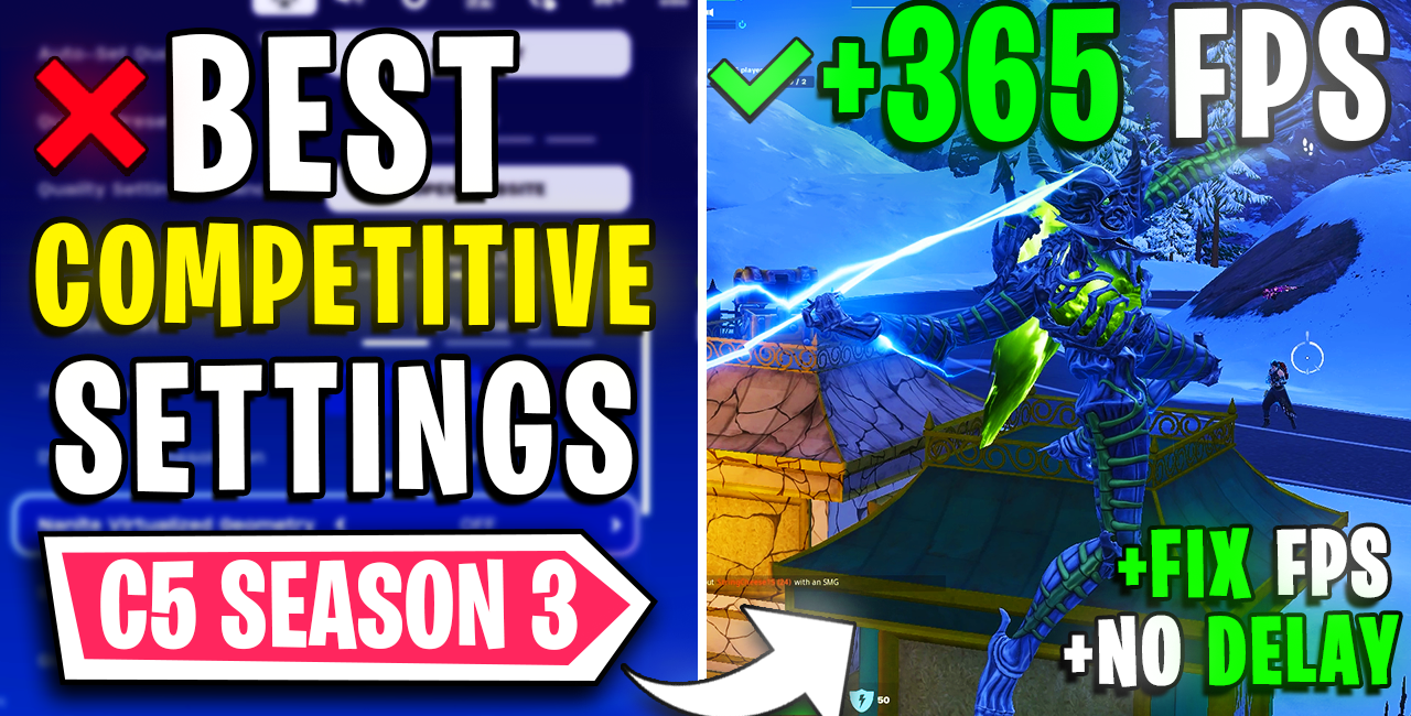 Fortnite C5 Season 3 – How to FIX FPS Drops and 0 Input Latency on ANY PC!✅