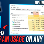 FIX 100% RAM USAGE on WINDOWS – Optimize RAM with BEST SETTINGS✅