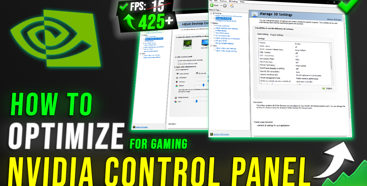 BEST SETTINGS for NVIDIA CONTROL PANEL for GAMING & PERFORMANCE🔧