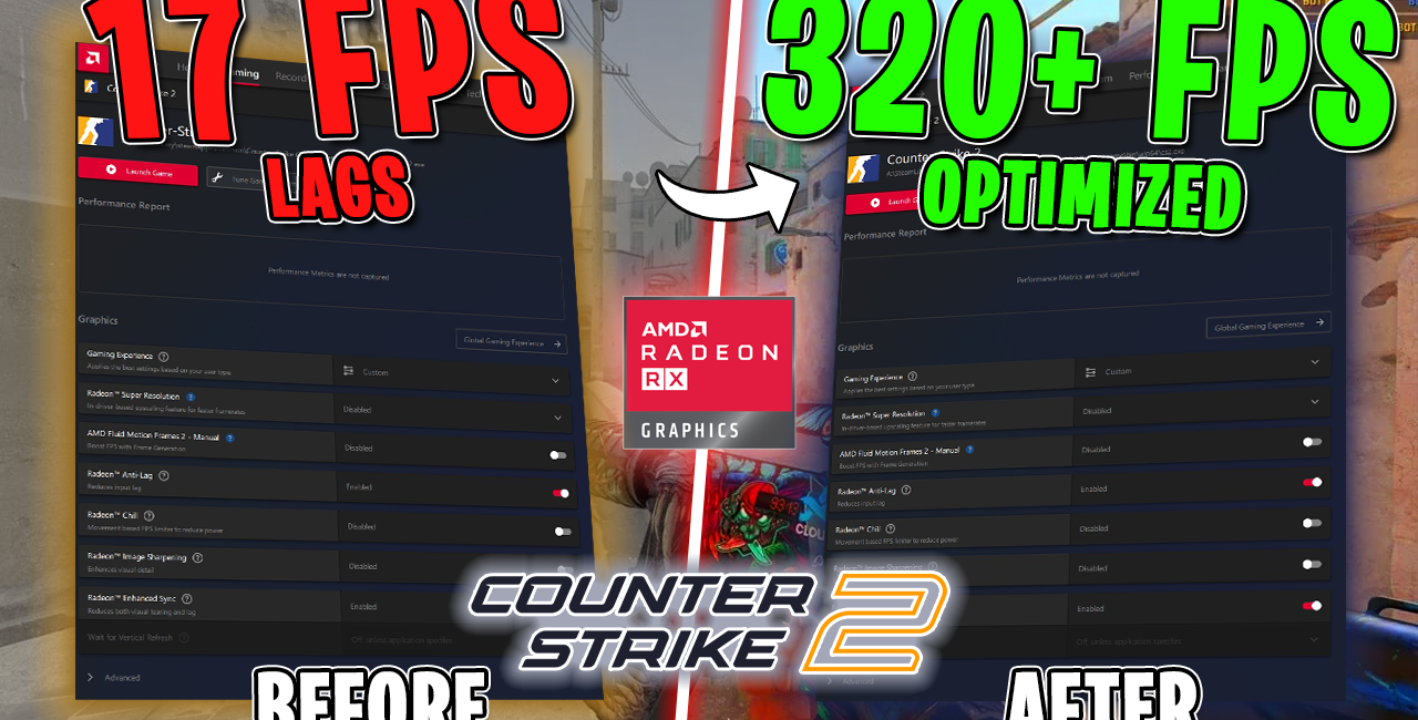 CS2 – BEST AMD Radeon Settings for MAX FPS & VISUALS | Counter-Strike 2📈