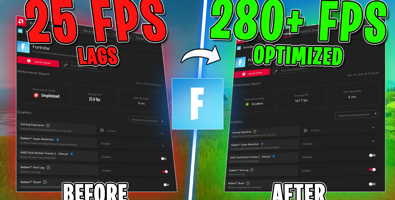 Fortnite – AMD Radeon Settings for FPS Boost and Optimize Performance📈✅