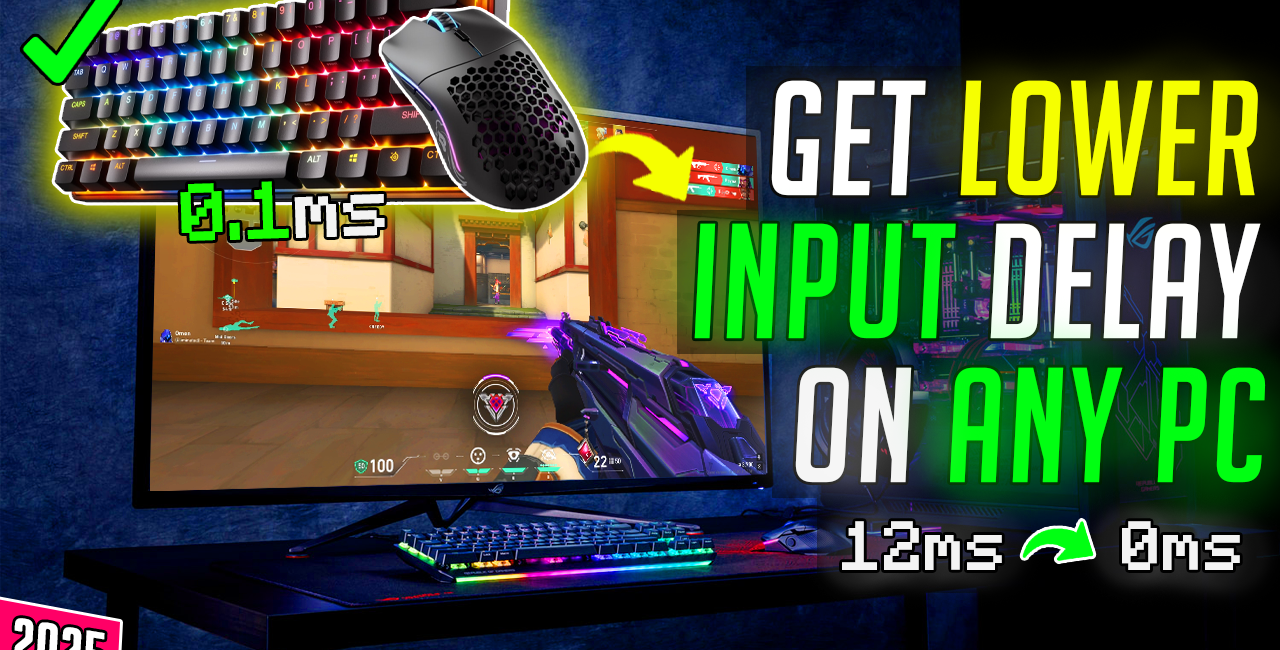 How To Lower INPUT DELAY In All GAMES🔧 – Get 0 Input Delay *2025*!