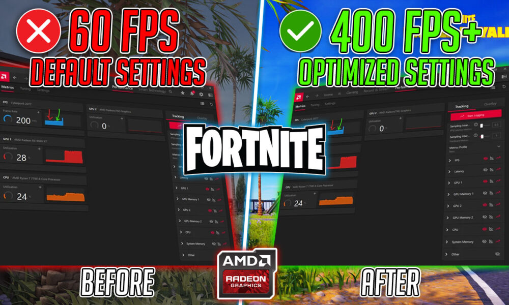 Fortnite – BEST AMD Radeon Settings for MAX FPS & Zero Lag in 2026! 🔧📈