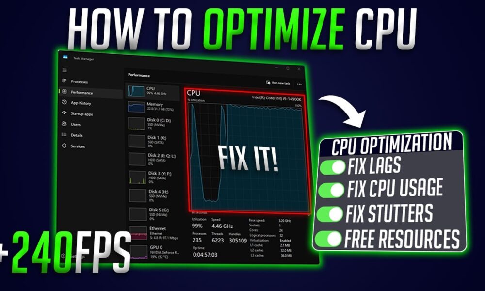 How to Optimize CPU for Gaming & Performance in 2026 – Fix High CPU Usage 📉