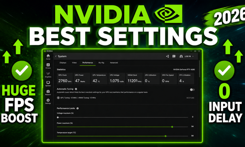 Best Nvidia App Settings for MAX Performance in 2026📈