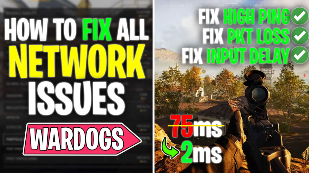 WARDOGS – How to Fix Network Issues, High Ping, Packet Loss & Jitter on ANY PC📈