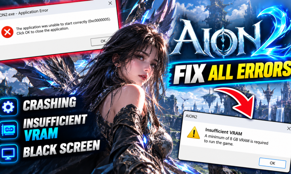 AION 2 – Fix Crashing, Insufficient VRAM Requirement & Black Screen Errors