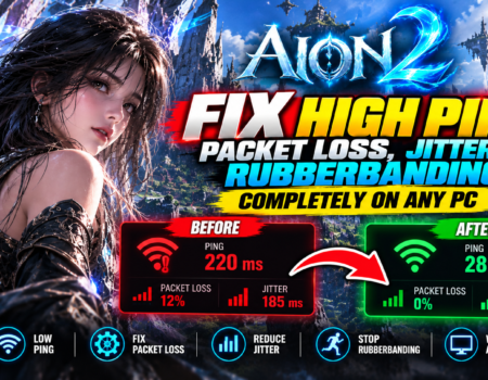 AION 2 – How to Fix High Ping, Packet Loss, Jitter & Rubberbanding COMPLETELY on ANY PC📈