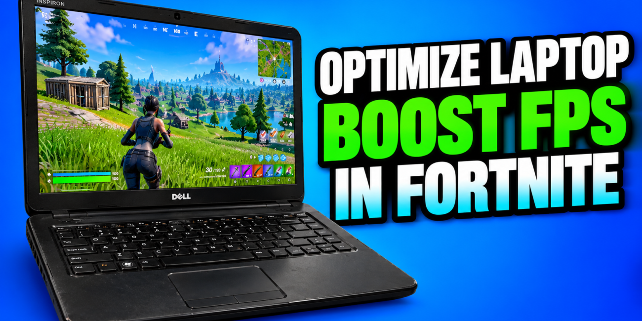 How to OPTIMIZE your LAPTOP for FORTNITE to BOOST FPS📈